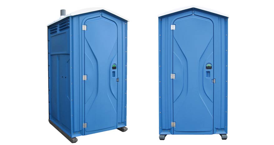 Long-term porta potty units on site in Menifee, California